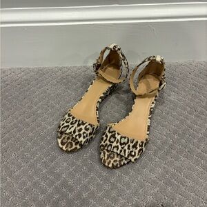 J. Crew Leopard Print Sandals